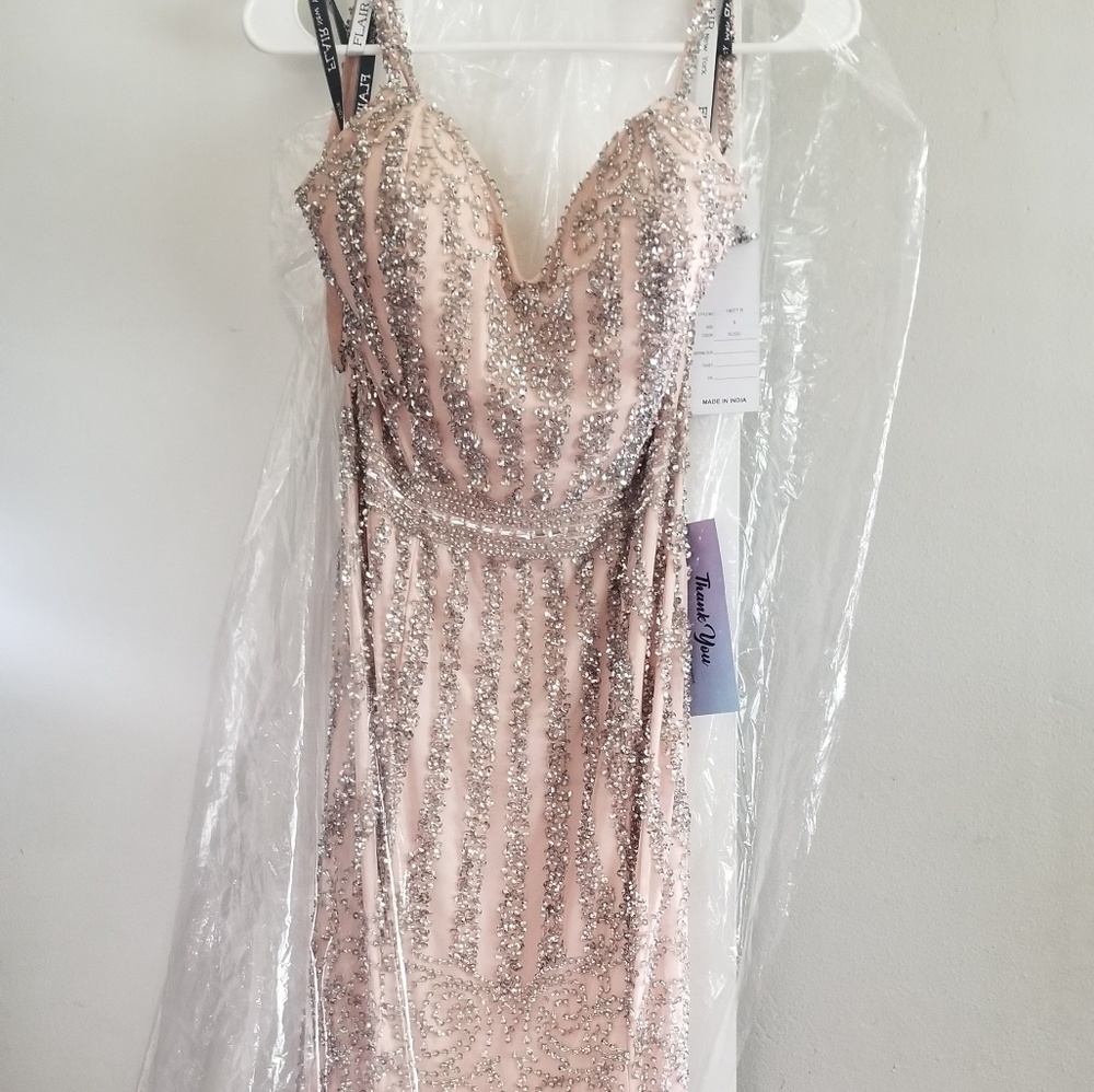Womens Rose Pink Flair Dress